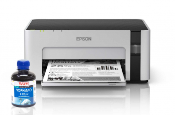 Подтверждена совместимость чернил WWM Е26/ВР для новых монохромных фабрик печати Epson M1100/M1120/M1140/M2140/M3140/M3170