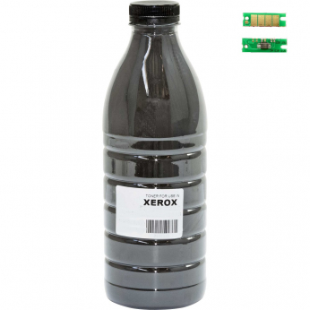 Тонер+чип АНК для Xerox B1022/B1025 ( тонер АНК, чип АНК) бутль 410г Black (3203786) + девелопер