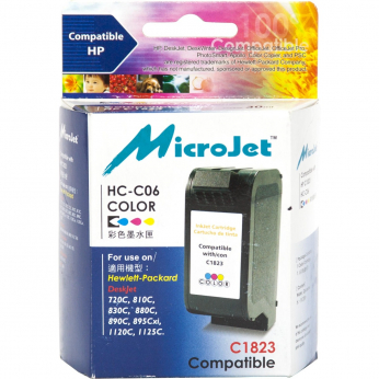 Картридж MicroJet для HP DJ 720/890/1120 аналог HP №23 Color (HC-C06)