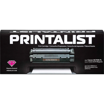 Картридж тонерный PRINTALIST для Canon MF651Cw/MF655Cdw/MF657Cdw/LBP631Cw аналог Canon 067H Magenta 