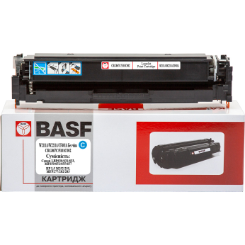 Картридж тонерный BASF для Canon LBP631/HP M252 аналог W2211A|/5101C002 Cyan (BASF-KT-067C-WOC) без 