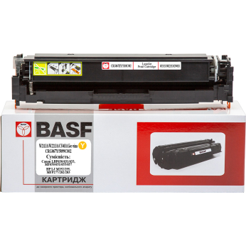 Картридж тон. BASF для Canon LBP631/HP M252 аналог W2213X/5104C002 Yellow (BASF-KT-067YH-WOC)