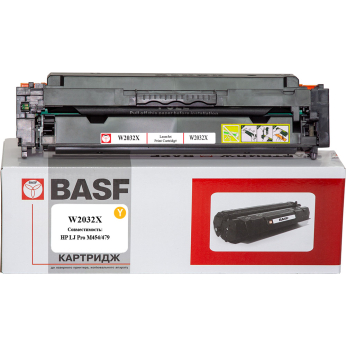 Картридж тон. BASF для HP LJ Pro M454/479 аналог W2032X Yellow (BASF-KT-W2032X)