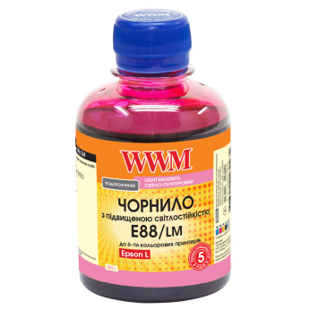 Чернила WWM для Epson L8050/L18050 200г Light Magenta Водорастворимые (E88/LM)