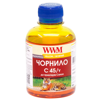 Чернила WWM для Canon CL-441/CL-446/CLI-451Y 200г Yellow Водорастворимые (C45/Y)