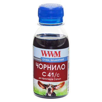 Чернила WWM для Canon CL-41C/CL-51C/CLI-8C 100г Cyan Водорастворимые (C41/C-2)