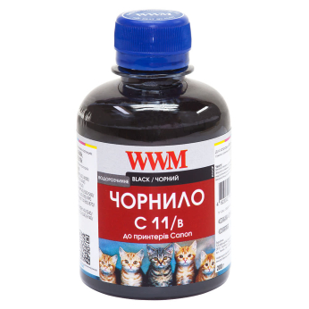 Чернила WWM для Canon CLI-521B/CLI-426B 200г Black Водорастворимые (C11/B)