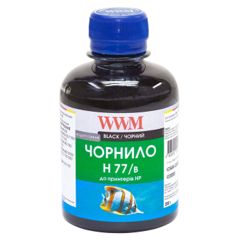 Чернила WWM для HP №177/84 200г Black Водорастворимые (H77/B)