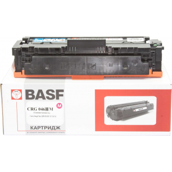 Картридж тон. BASF для Canon 046H, LBP-650/MF-730 аналог 1252C002 Magenta ( 5000 сторінок) (BASF-KT-CRG046MH)