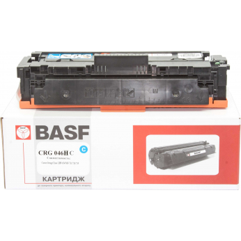 Картридж тон. BASF для Canon 046H, LBP-650/MF-730 аналог 1253C002 Cyan ( 5000 сторінок) (BASF-KT-CRG046CH)