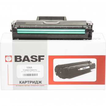 Картридж тон. BASF для HP LJ 107/135/137 аналог W1106A Black ( 1000 ст.) (BASF-KT-W1106A)