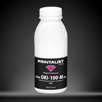 Тонер PRINTALIST для OKI універсальний бутль 100г Magenta (OKI-100-M-PL)