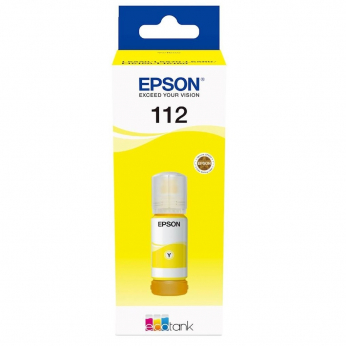 Контейнер с чернилами Epson для EcoTank 112 70мл Yellow Pigment (C13T06C44A)