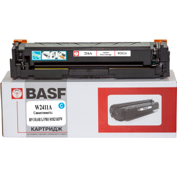 Картридж тонерный BASF для HP CLJ M182/183 аналог W2411A Cyan (BASF-KT-W2411A-WOC) без чипа