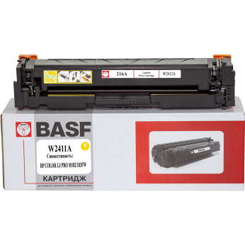 Картридж тонерный BASF для HP CLJ M182/183 аналог W2412A Yellow (BASF-KT-W2412A-WOC) без чипа
