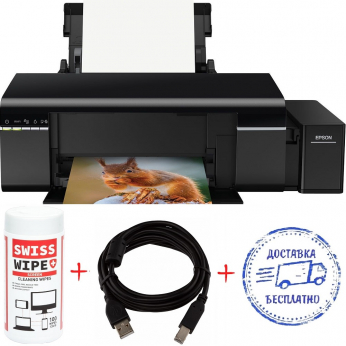 Принтер А4 Epson L805 (L805-Promo) Фабрика печати + кабель USB + салфетки