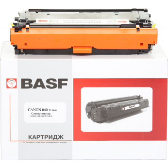 Картридж тонерный BASF для i-Sensys LBP-710CX/712CX аналог 0454C001 Yellow (BASF-KT-040Y)