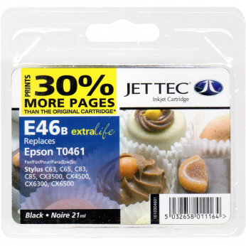 Картридж JetTec для Epson Stylus C63/C65/C83 аналог C13T04714A Black (110E004601)