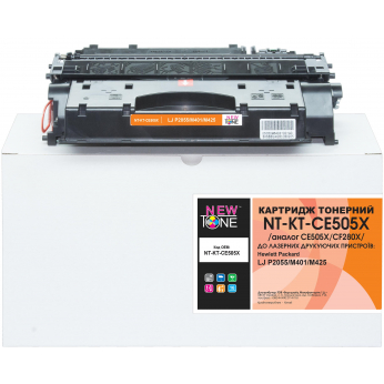 Картридж тонерный NEWTONE для HP LJ P2055/M401/M425 аналог CE505X/CF280X Black (NT-KT-CE505X)