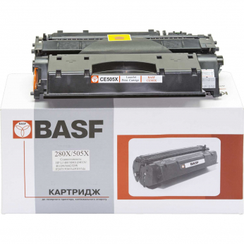 Картридж тон. BASF для HP LJ P2055/M401/M425 аналог CE505X/CF280X Black ( 6500 ст.) (BASF-KT-CE505X)