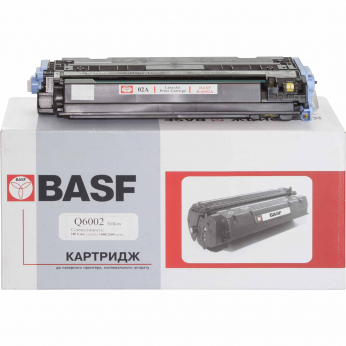 Картридж тон. BASF для HP CLJ 1600/2600/2605 аналог Q6002A Yellow ( 2000 ст.) (BASF-KT-Q6002A)