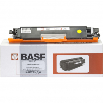 Картридж тон. BASF для HP CP1025/1025nw аналог CE312A Yellow ( 1000 ст.) (BASF-KT-CE312A)