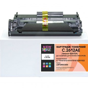 Картридж тонерный NEWTONE для HP LJ 1010/1020, Canon LBP-2900 аналог Q2612A/Canon 703 Black (C.2612A