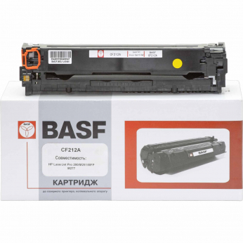 Картридж тон. BASF для HP CLJ M276n/M251n аналог CF212A Yellow ( 1400 ст.) (BASF-KT-CF212A)