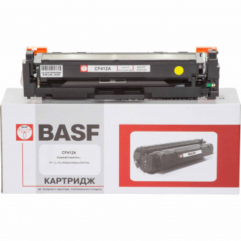 Картридж тонерный BASF для HP LJ Pro M452dn/M452nw/M477fdn аналог CF412A Yellow (BASF-KT-CF412A)