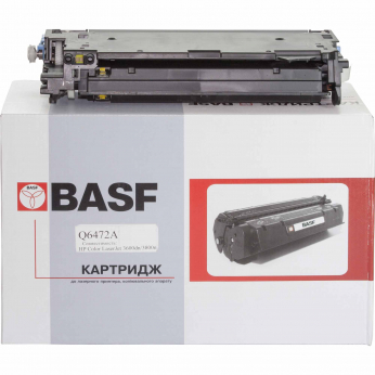 Картридж тонерный BASF для HP CLJ 3600/3800 аналог Q6472A Yellow (BASF-KT-Q6472A)