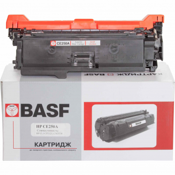 Картридж тон. BASF для HP CLJ CM3530/CP3525 аналог CE250A Black ( 5000 сторінок) (BASF-KT-CE250A)
