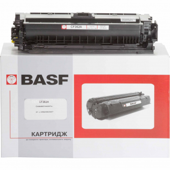 Картридж тон. BASF для HP LJ M552/M553/M577 аналог CF362A Yellow ( 5000 сторінок) (BASF-KT-CF362A)