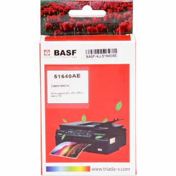 Картридж BASF для HP DJ 1200 аналог HP №40 (51640AE) Black (BASF-KJ-51640AE)