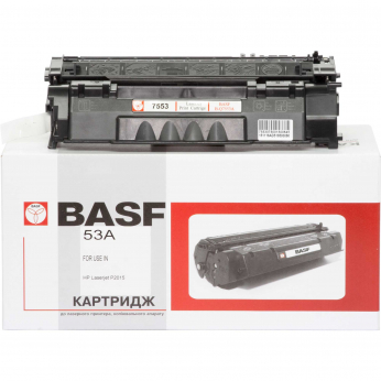 Картридж тон. BASF для HP LJ P2015/P2014/M2727 аналог Q7553A Black ( 3000 ст.) (BASF-KT-Q7553A)
