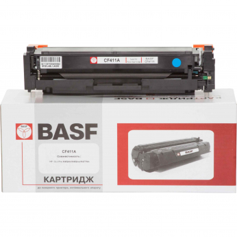 Картридж тонерный BASF для HP LJ Pro M452dn/M452nw/M477fdn аналог CF411A Cyan (BASF-KT-CF411A)