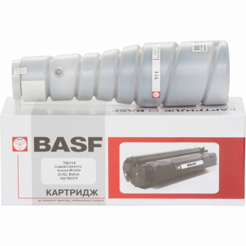 Туба з тонером BASF для Konica Minolta Di152, Bizhub 162/163/210 аналог TN-114/106 Black ( 6500 ст.) (BASF-KT-KMTN114)