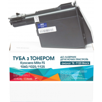 Туба с тонером WWM для Kyocera Mita FS-1060/1025/1125 аналог TK-1120 Black (TH81) с чипом