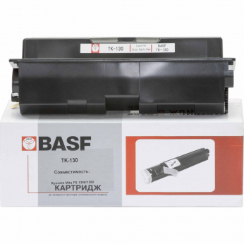 Туба с тонером BASF для Kyocera Mita FS-1300 аналог TK-130 Black (BASF-KT-TK130)