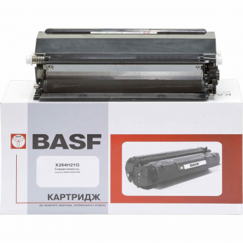 Картридж тон. BASF для Lexmark X264/X363/X364 аналог X264H21G Black ( 9000 ст.) (BASF-KT-X264H21G)