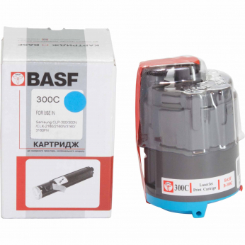 Картридж тон. BASF для Samsung CLP-300/300N/CLX-2160/3160 аналог CLP-300C Cyan ( 1000 ст.) (BASF-KT-CLP300C)