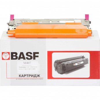 Картридж тон. BASF для Samsung CLP-320/320N/325/CLX-3185 аналог CLT-M407S Magenta ( 1000 ст.) (BASF-KT-CLTM407S)