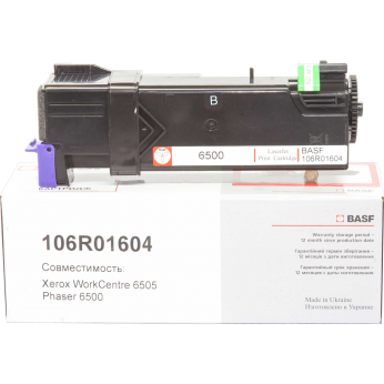 Картридж тонерный BASF для Xerox Phaser 6500/WC6505 аналог 106R01604 Black (BASF-KT-106R01604)