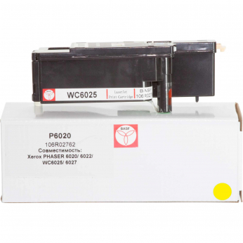 Картридж тонерный BASF для Xerox Phaser 6020/6022/WC6025/6027 аналог 106R02762 Yellow (BASF-KT-106R0