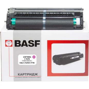Копи картридж BASF для OKI C5650/C5750 аналог 43870006 Magenta (BASF-DR-C5650-43870006)