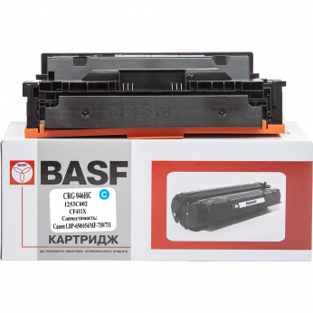 Картридж тон. BASF для Canon 046H, LBP-650/MF-730 аналог 1253C002/CF411X Cyan ( 5000 сторінок) (BASF-KT-046HC-U)