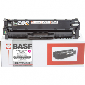 Картридж тон. BASF для HP CC533A/CF383A/CE413A, Canon 118/318/418/718 Magenta ( 2800 ст.) (BASF-KT-CC533A-U)