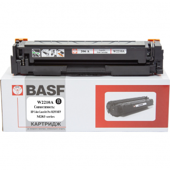 Картридж тонерный BASF для HP CLJ M255, MFP M282/M283 аналог W2210A Black (BASF-KT-W2210A-WOC) без ч