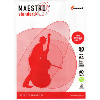 Бумага офисная Mondi Maestro Standart class С двухсторонняя 80г/м кв, A4, 500л (WWMID-22302)