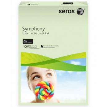 Бумага офисная Xerox SYMPHONY Pastel Green 160г/м кв, A4, 250л (003R93226) цветная