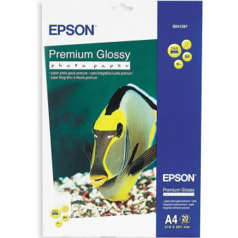 Фотопапір Epson  глянсовий 255г/м кв, A4, 20л (C13S041287)